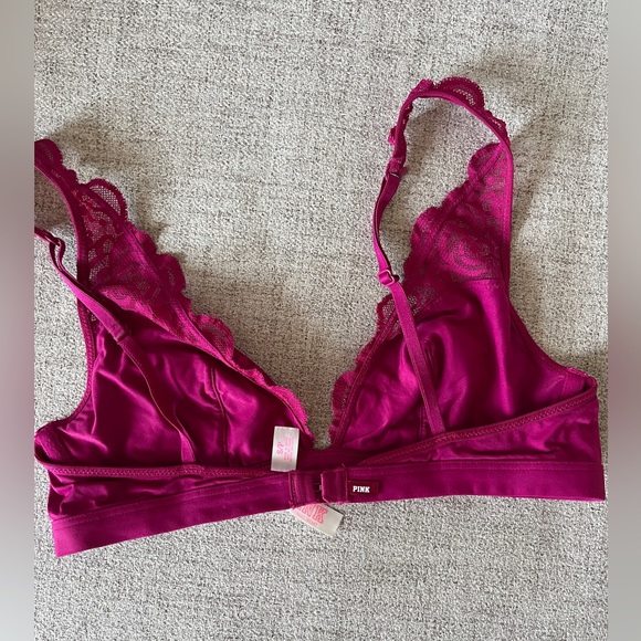 Victoria’s Secret Magenta Lace Bralette - Picture 2 of 3